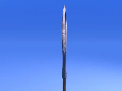 Spear - rigged Low-poly 3D model