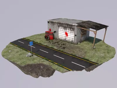 Old Station 3D model