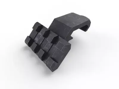 Rail Offset M01 Low-poly 3D model