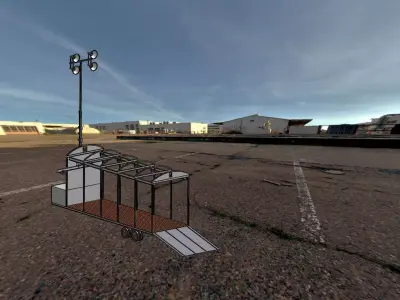 Machines trolley Free 3D model