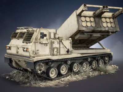 M270 MLRS Game Ready Low-poly 3D model