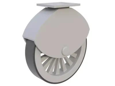 Furniture caster 03 3D model