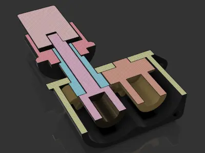 DUAL ROTARY ENCODER - for flight simulator 3D print model