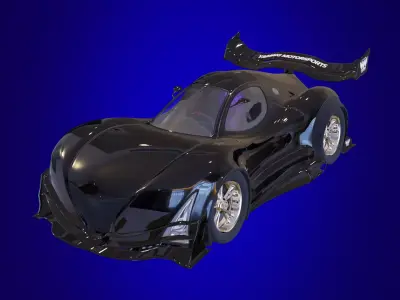 Yamaki GTX-R Supercar 3D model
