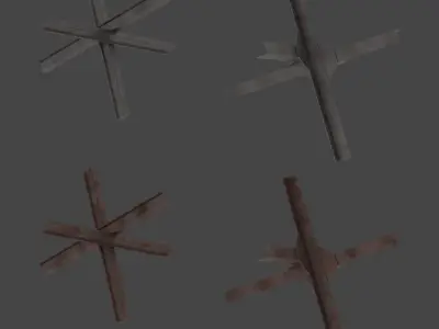 Military Hedgehog Low-poly 3D model