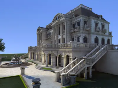 villa mansion in shanghai 3D model