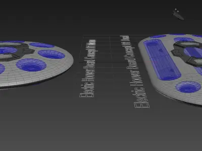 Electric Hoover Board - Concept 3D model
