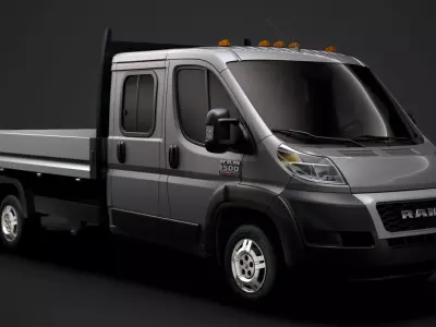 Ram Promaster Cargo Crew Cab Truck 2020 3D model