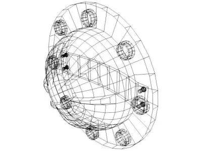 Personal Armor Shield - Medieval Langobart 3D model