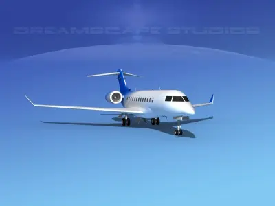 Bombardier Global Express 6000 V15 3D model