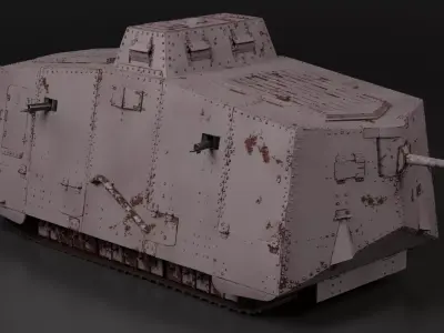 A7V Tank 3D model