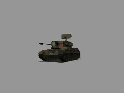 SPAAG Cheetah Low-poly 3D model