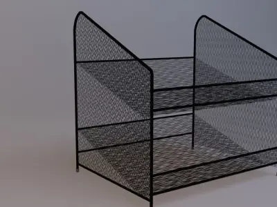 Shoe-Rack Metal Free 3D model