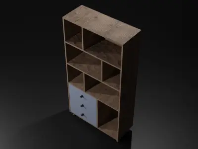 Modern Shelves  Free 3D model
