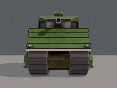 Tank V01 Low-poly 3D model