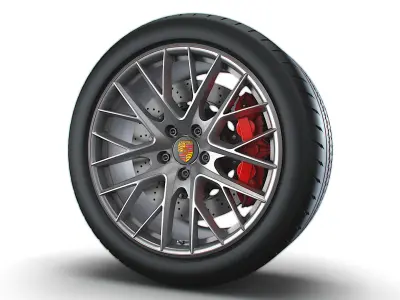 Porsche Panamera wheel 3D model