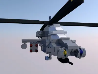 Lego Helicopter 3D model