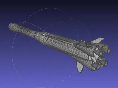 Ariane 1 Rocket Model 3D print model