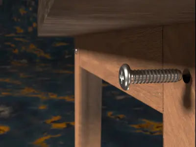 Tall Outdoor Table  3D model