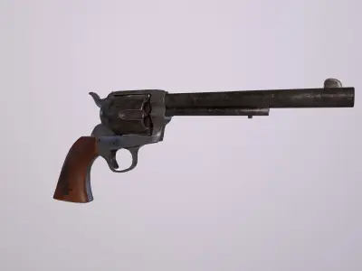 Colt Single Action Army Free low-poly 3D model