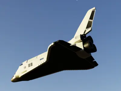 Space Shuttle 3D model  Low-poly 3D model