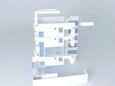 Hospital tempted 3D model