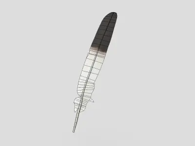 Feather 2 Low-poly 3D model