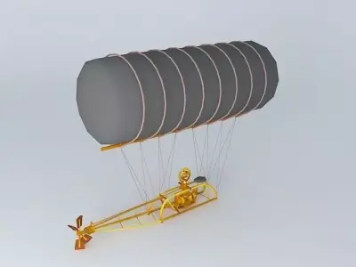 Charles F Ritchels Flying Machine 3D model