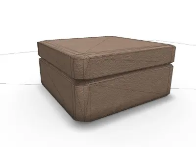 Foot Bench SHC Quick Office LM Low-poly 3D model