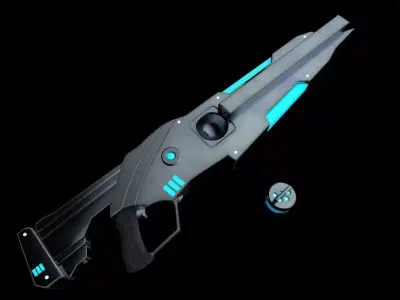 SciFi Laser Rifle 3D model