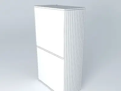 Huawei Cabinet with E9000 Server Hosting Platform Free 3D model