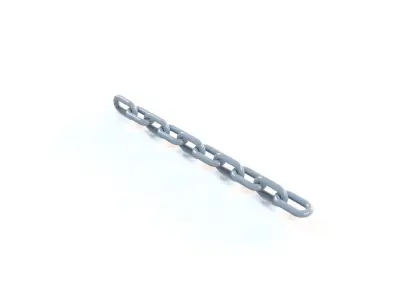 Steel chain model 3D model