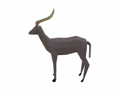 Antelope Low-poly 3D model