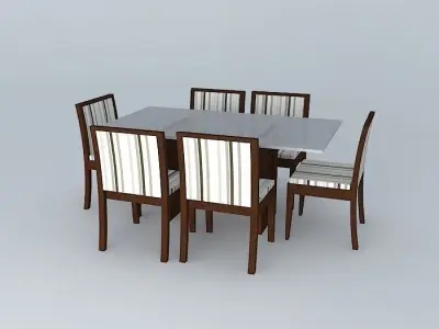 Dinner table Free 3D model buy