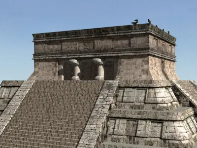 Photoreal Mayan temple - 3d model 3D model
