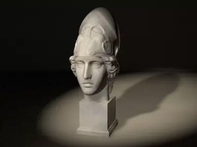 classical bust of Athena 3D print model