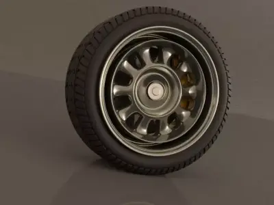 Vintage Wheel 3D model