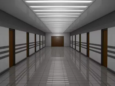 Apartment Corridor  Low-poly 3D model purchase