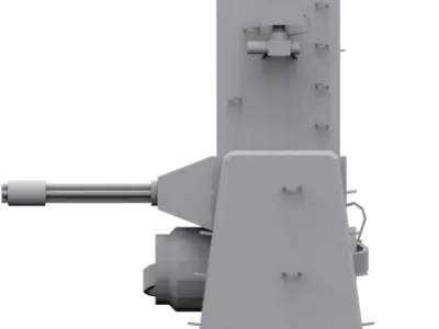 Phalanx CIWS Low-poly 3D model buy