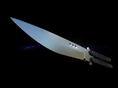 Butterfly Knife Game Ready 3D model
