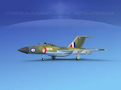 Gloster F-9 Javelin V03 3D model