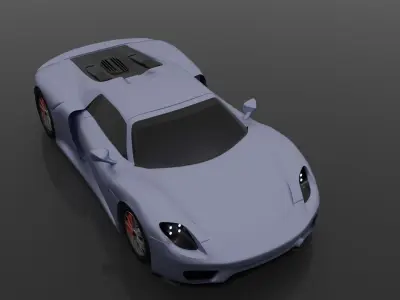 PORSCHE 918 Free 3D model