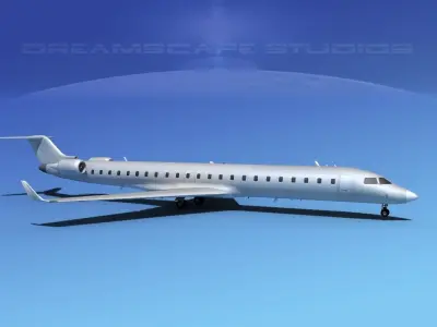 Bombardier CRJ900 Bare Metal 3D model