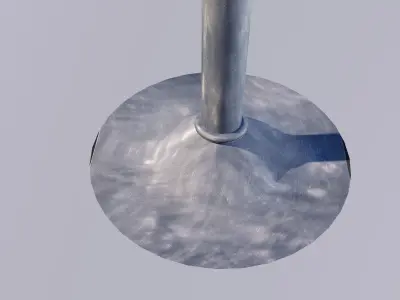 Leather bar stool 3D model