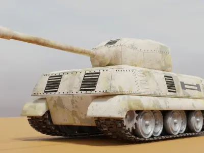 TANK 1 tiger Low-poly 3D model