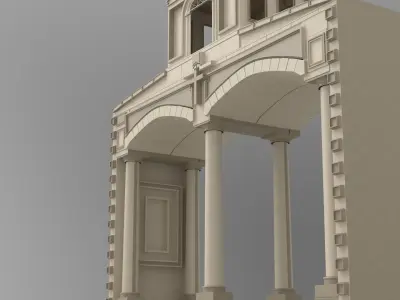 Old Istanbul City Building 010 3D model