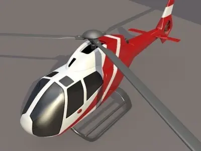 Eurocopter Colibri EC-120B civil helicopter 3D model