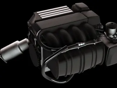 Car Engine 2 3D model