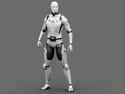 META HUMAN BOT-B Rigged for Unreal Engine - Unity - MIXAMO  3D model