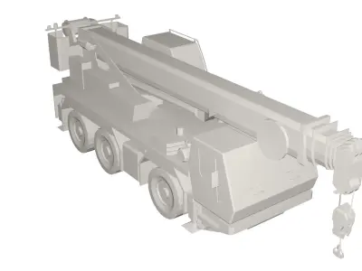 Grove truck Low-poly 3D model